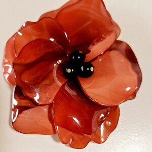 Beautiful resin flower brooch.